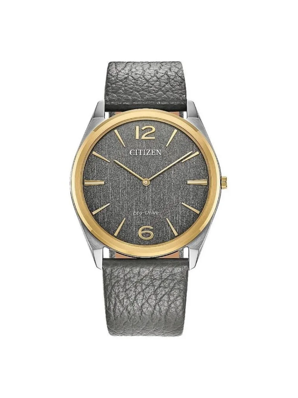 NWT Citizen Suratto Gray Dial Leather Band Watch